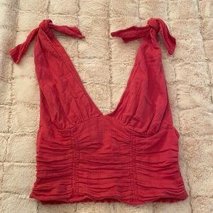Free People shoulder-tie top